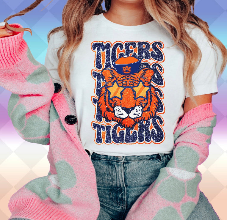 Tigers multi preppy mascot