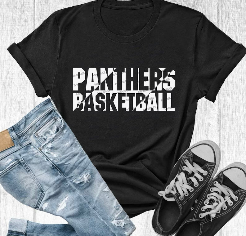 Panthers basketball white/black