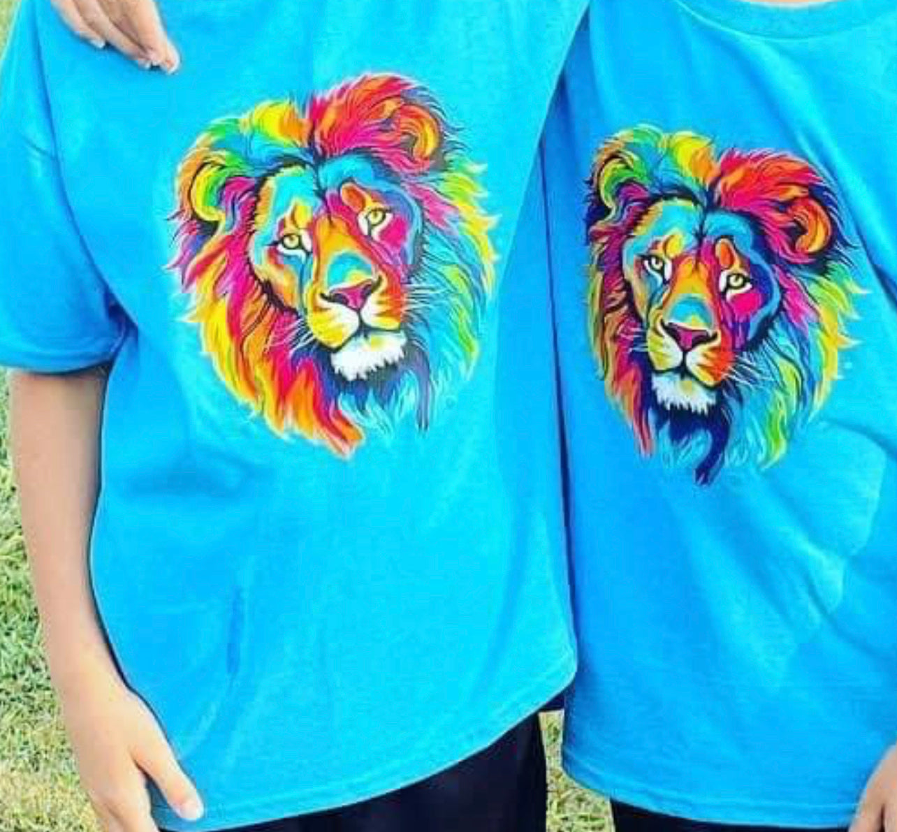 Neon lion head