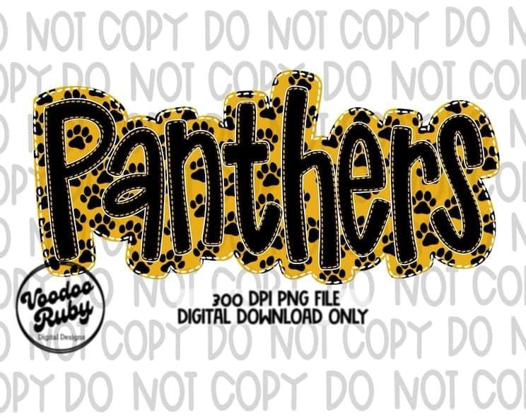 Panthers paw prints
