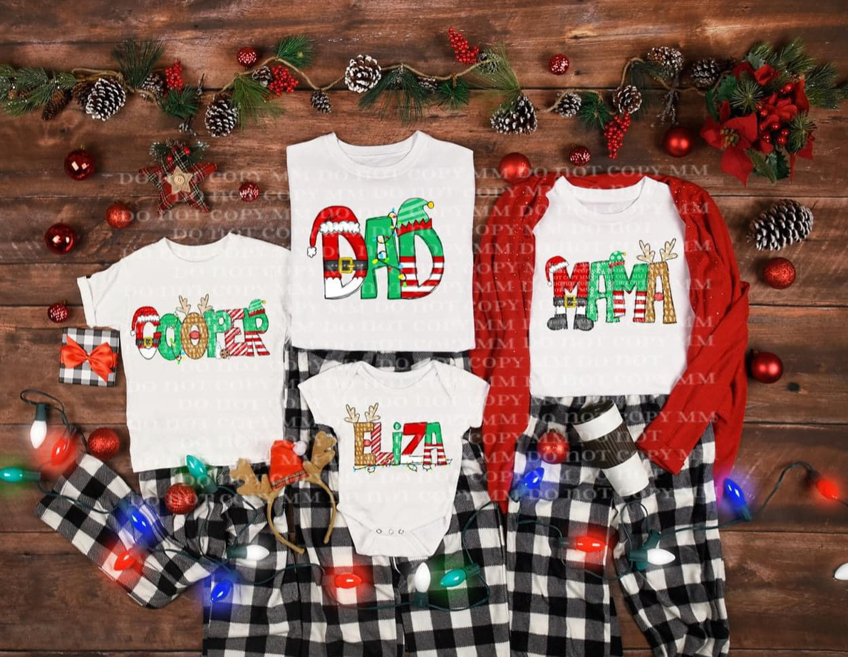 Christmas Doodle Font - CUSTOM