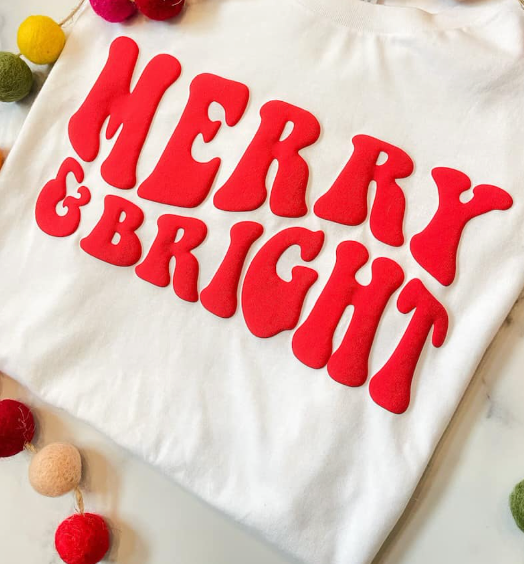 Merry and bright Puff vinyl