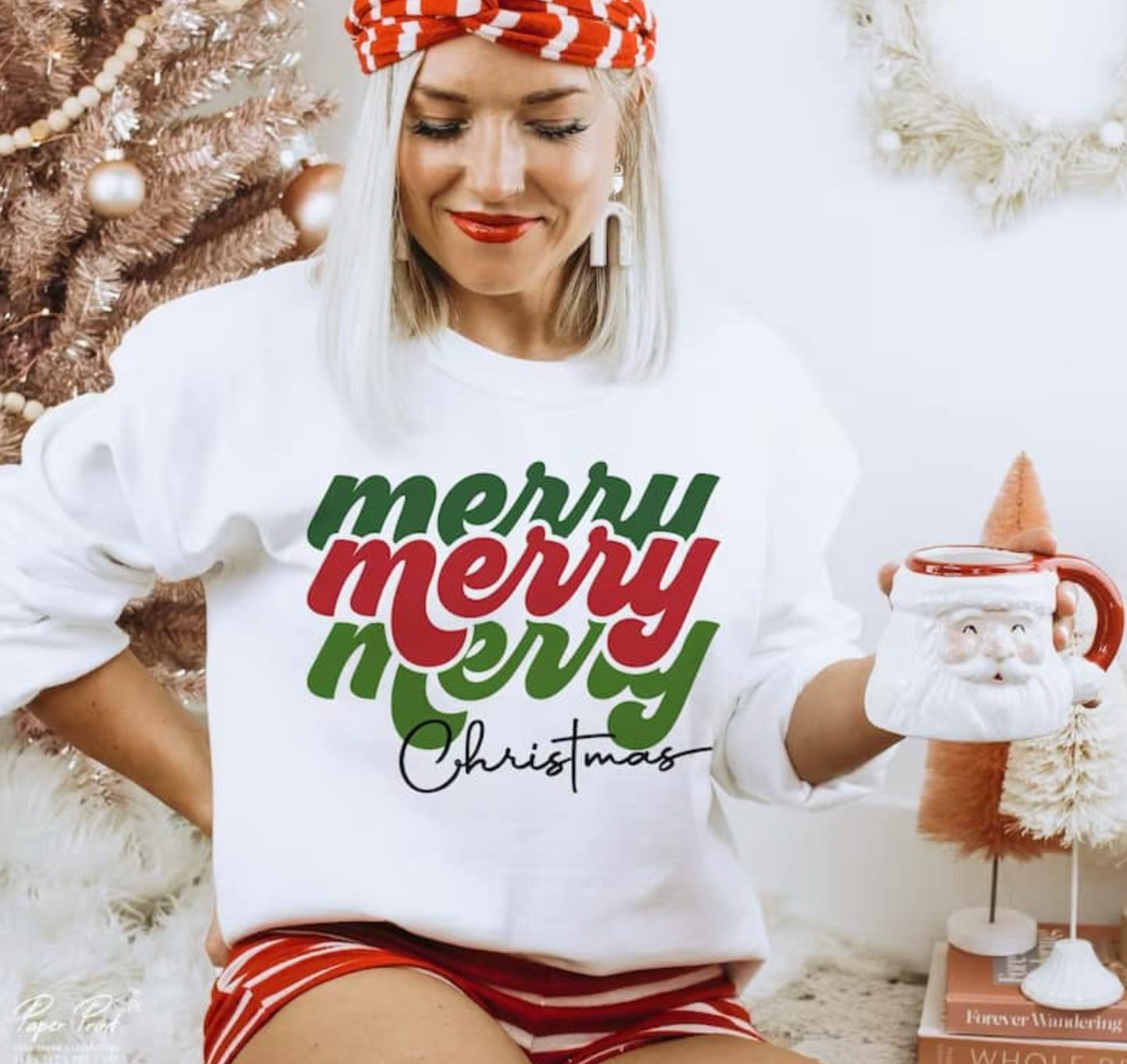 Merry Christmas Stacked