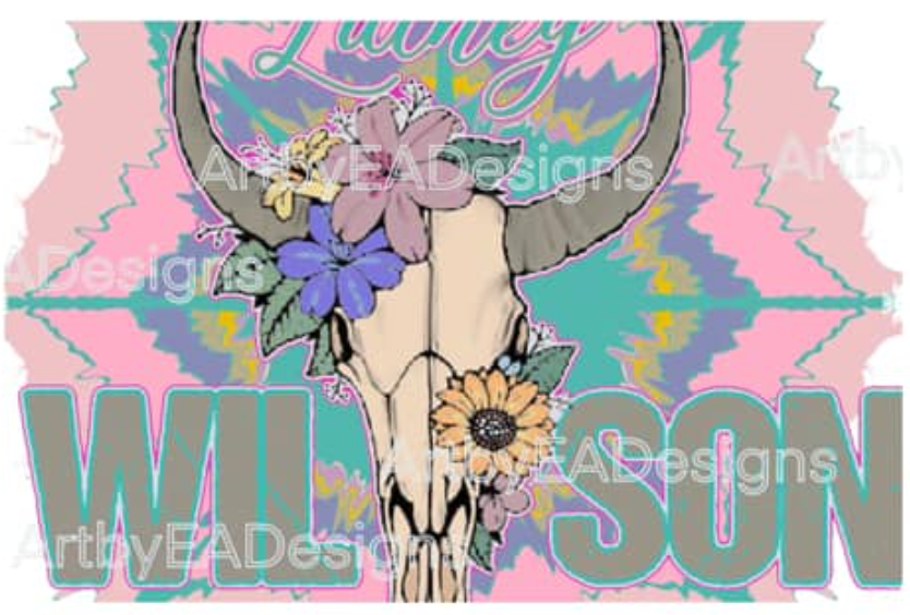 Bright Lainey Wilson Cow Skull