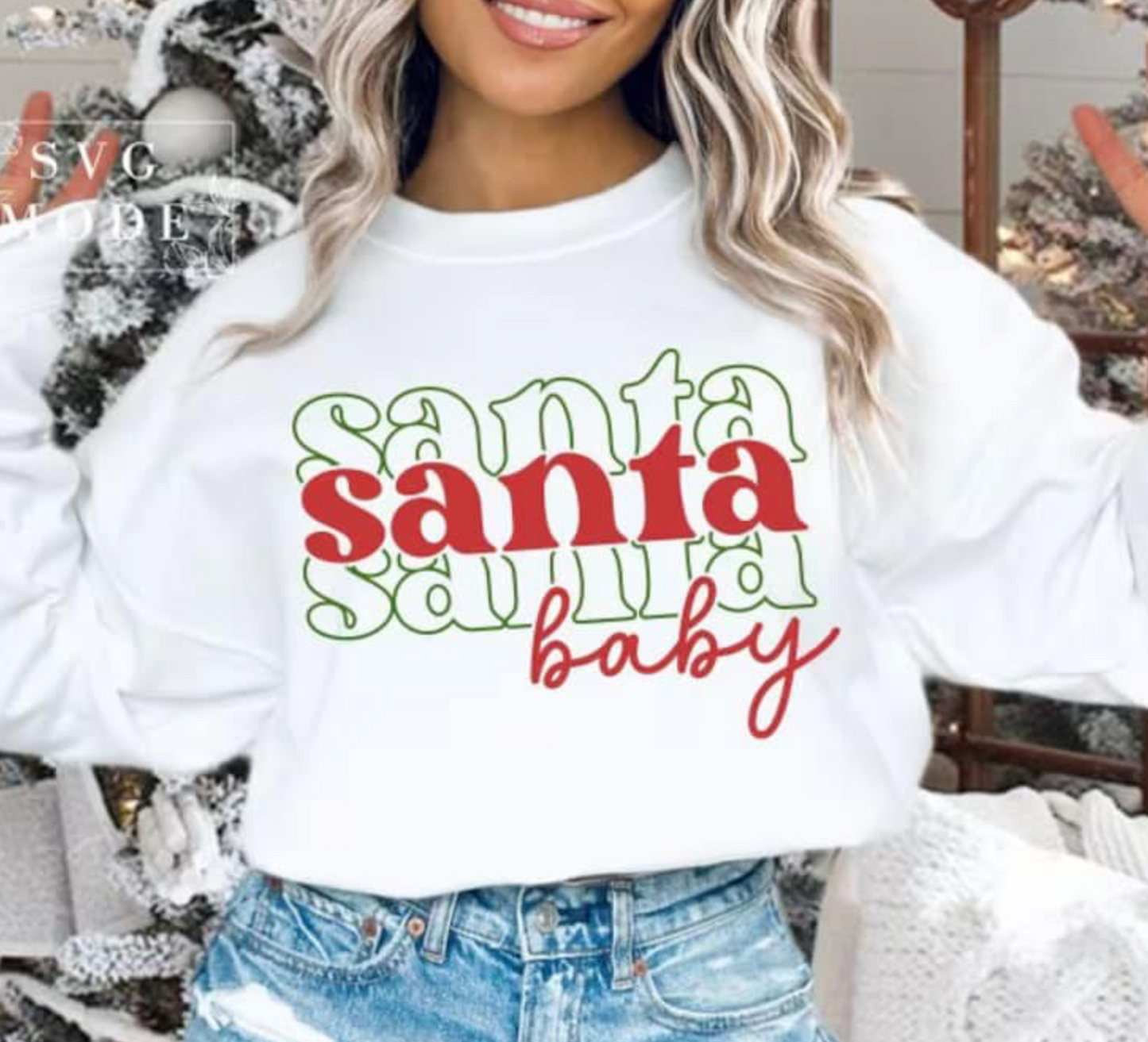 Santa Baby Stacked