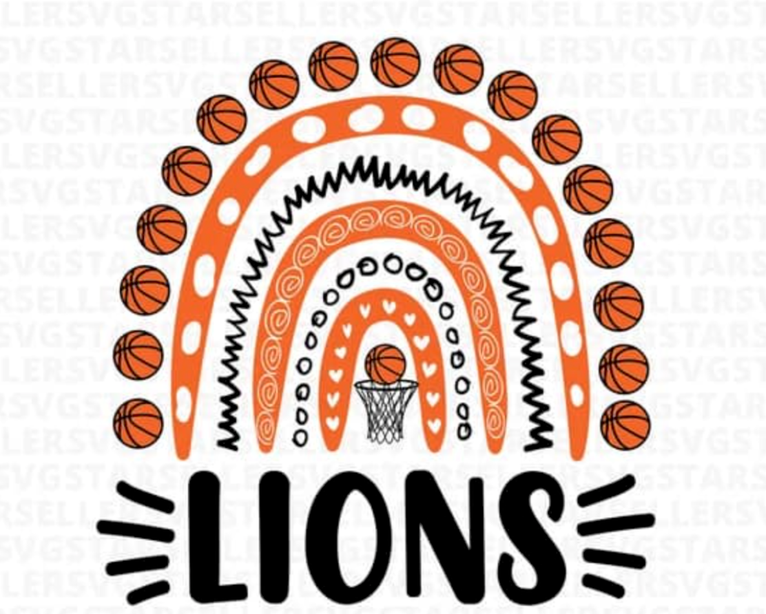 Lions Basketball Rainbow
