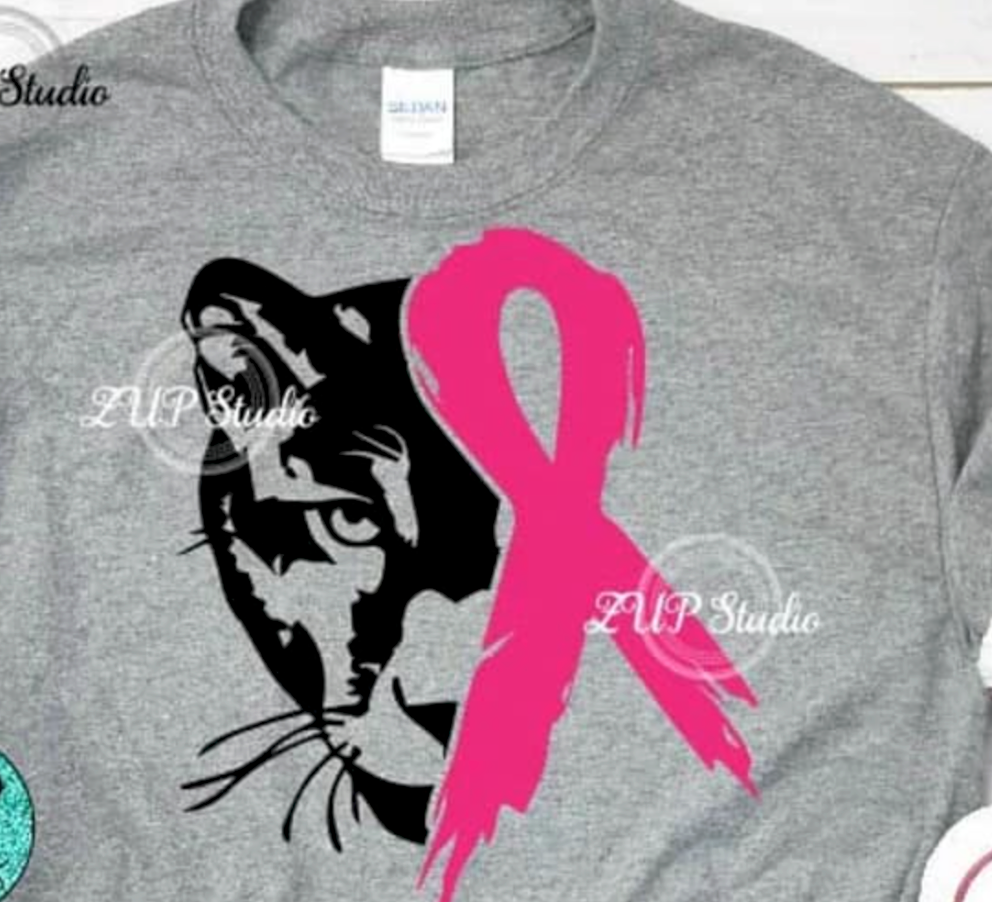 Panther w/ Pink Ribbon