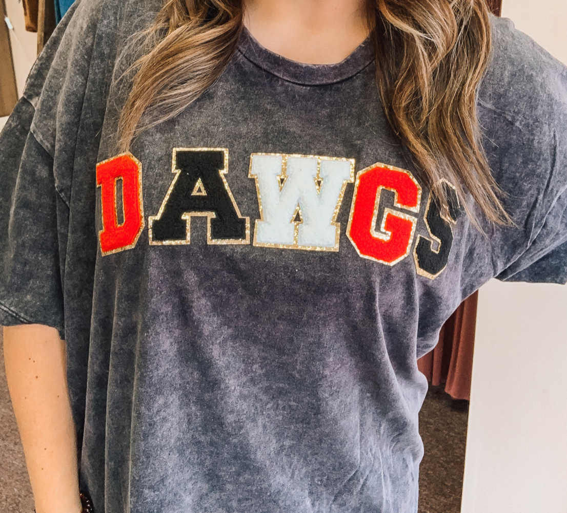 DAWGS Chenille Patch Top