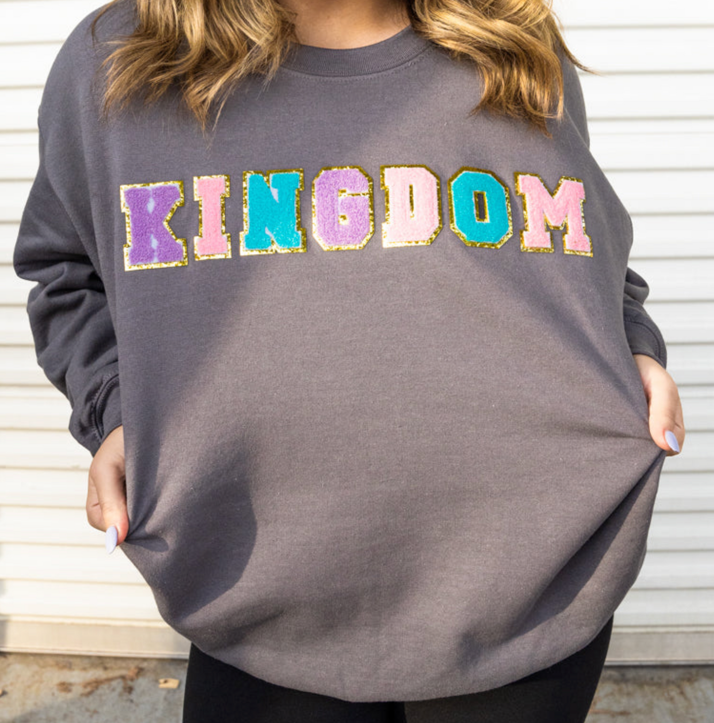KINGDOM Chenille Patch Top