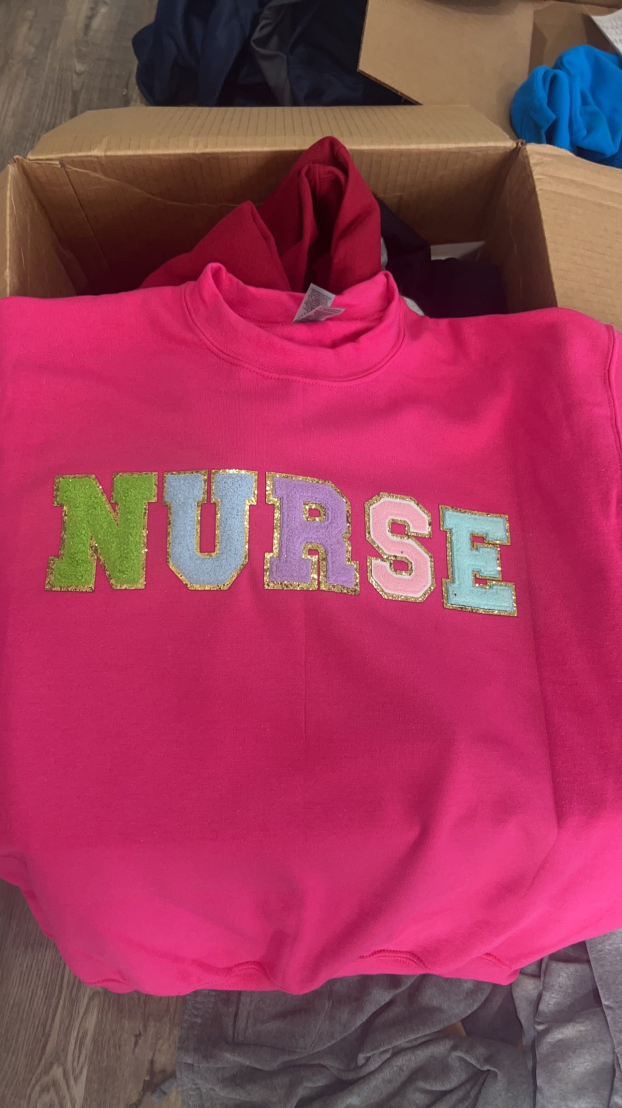NURSE Chenille Patch Top