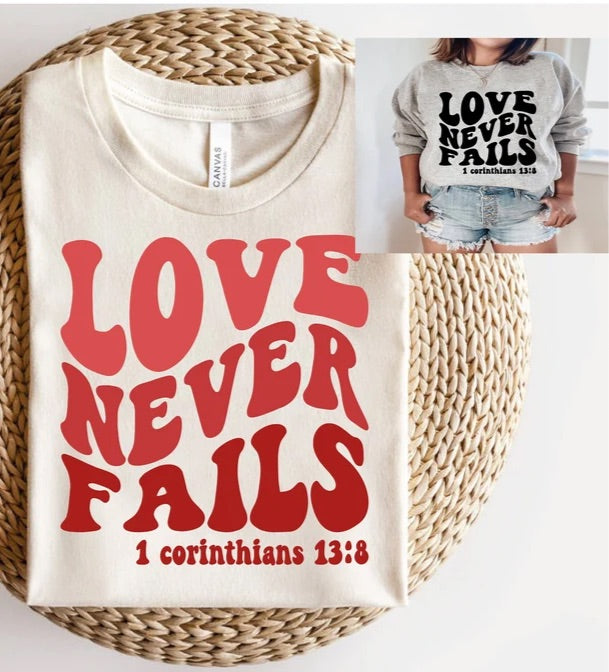 Love never fails retro