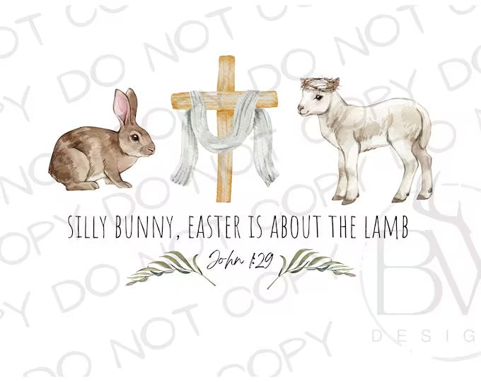 Silly bunny Easter is about the lamb