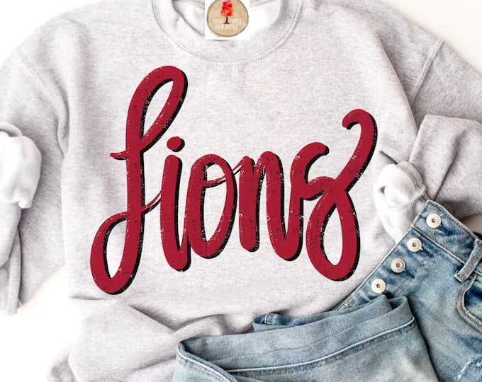 Lions handwritten font