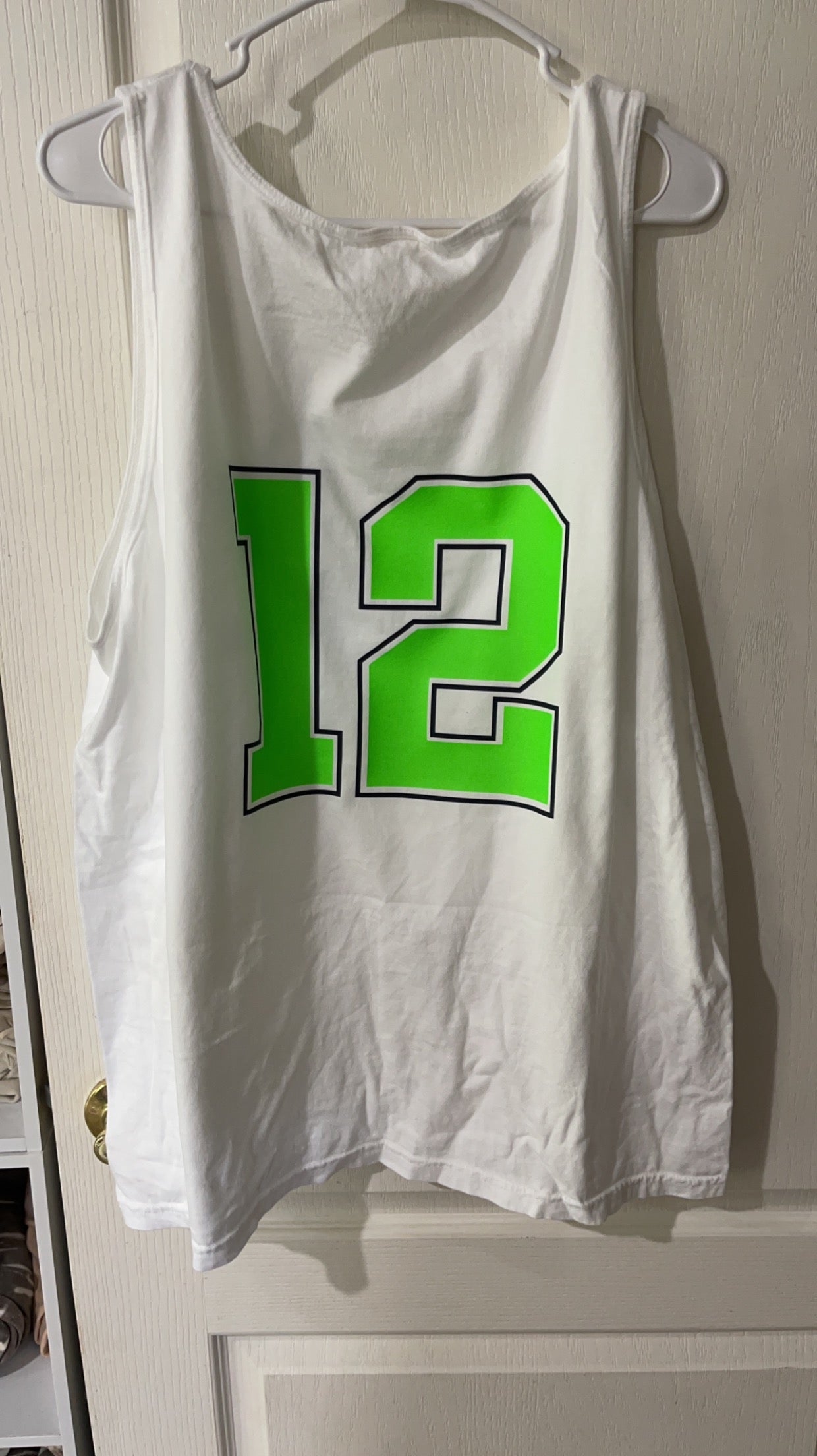 Flatline baseball logo/number on back