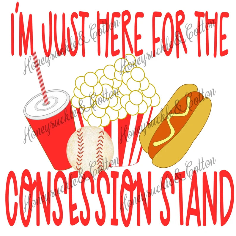 I’m just here for the concession stand