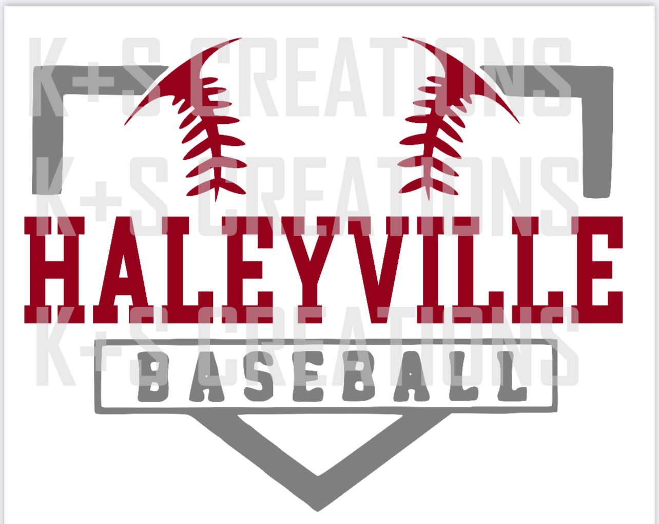 Haleyville baseball home plate