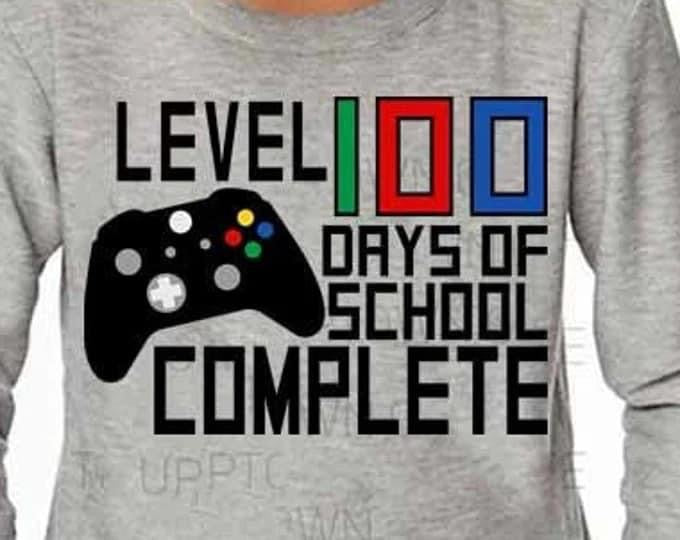 Level 100 days of school video game