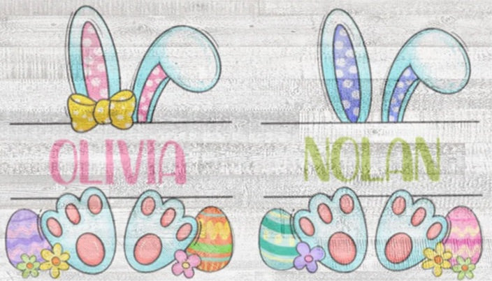 Custom easter bunny name