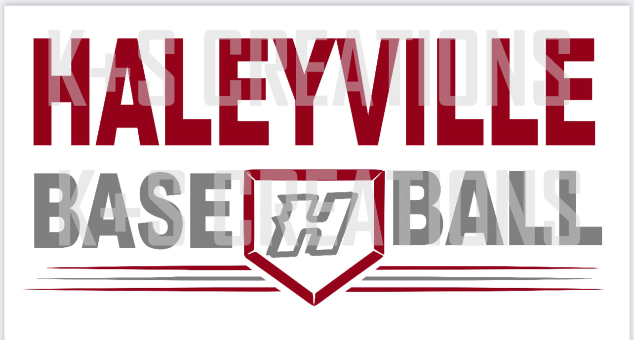 Haleyville baseball middle home plate