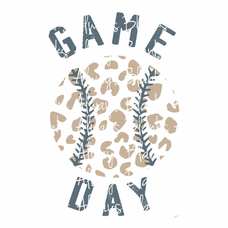 Game Day leopard baseball