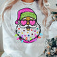 Faux glitter Santa