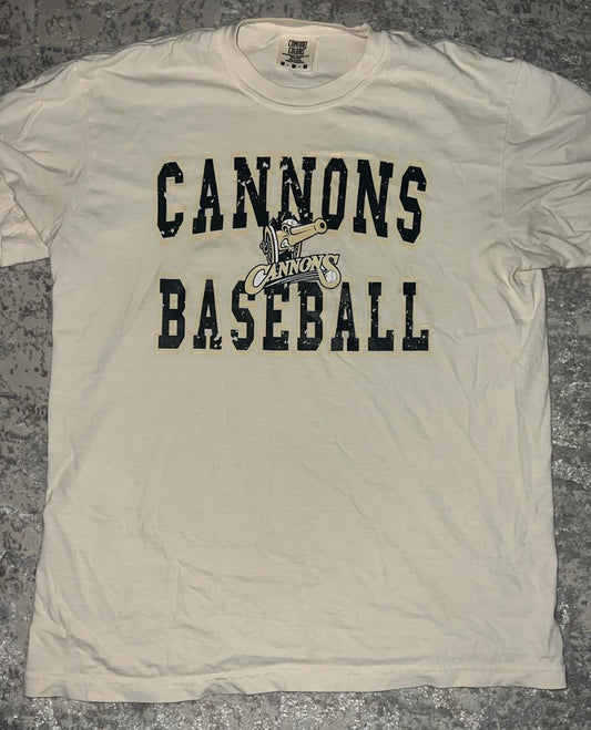 Cannons baseball distressed
