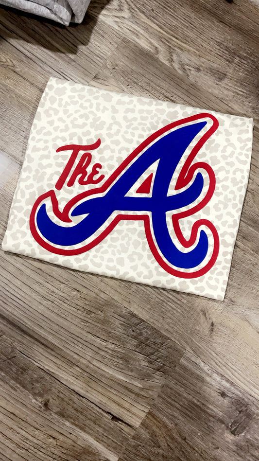 Leopard Atlanta Braves puff vinyl