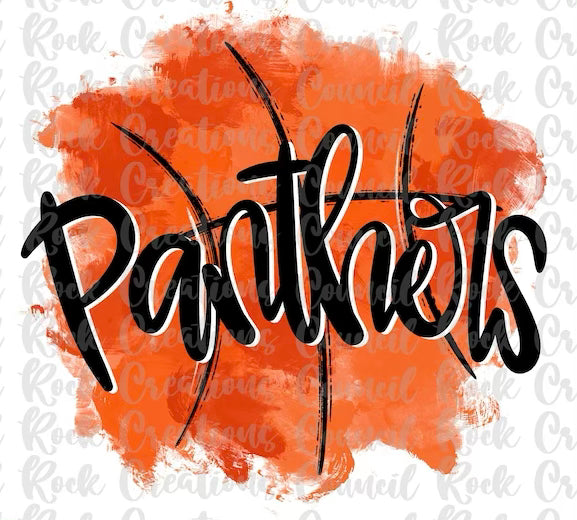 Panthers basketball watercolor