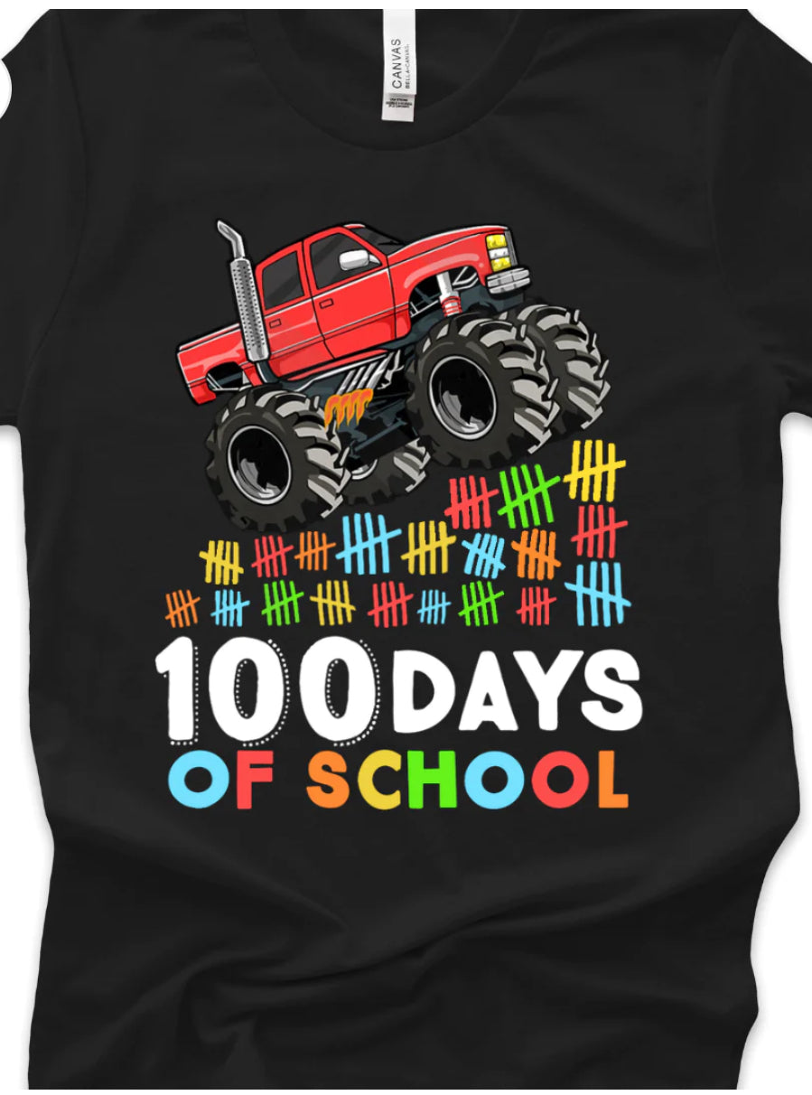 100 days of school monster truck