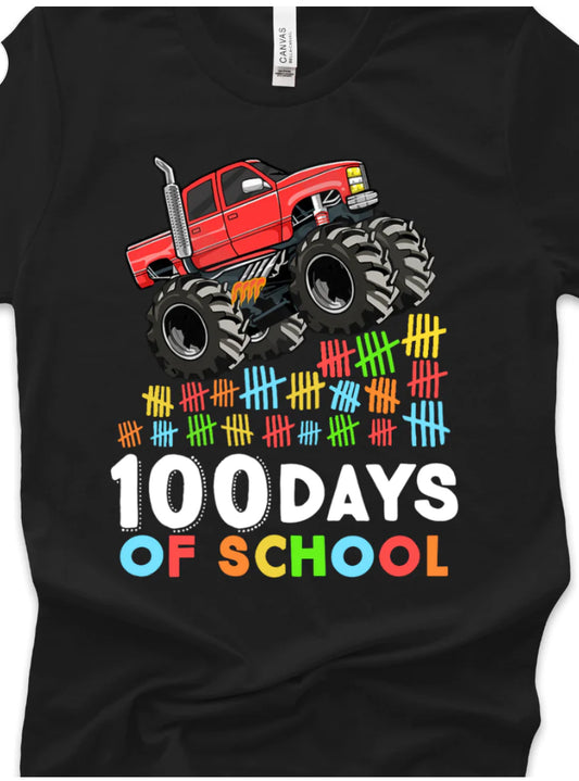 100 days of school monster truck