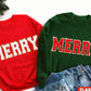 MERRY chenille patch