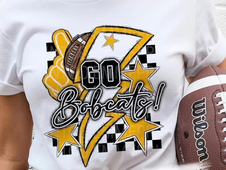 Go bobcats lightning bolt