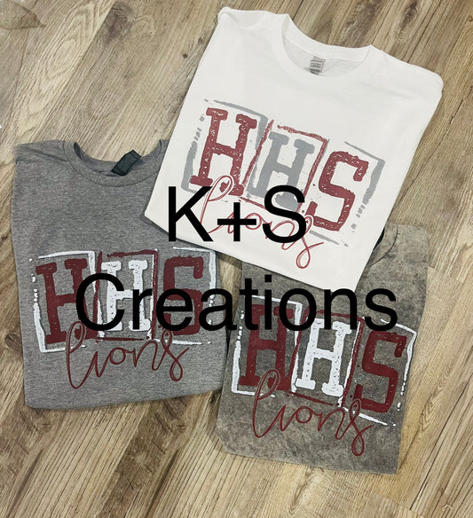 Custom school name/mascot— HHS