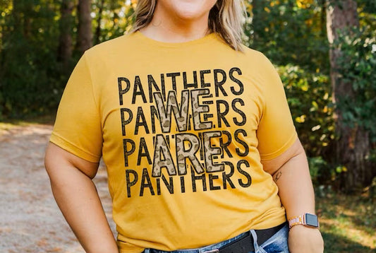 WE ARE PANTHERS LEOPARD