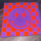 Smiley checkered puff