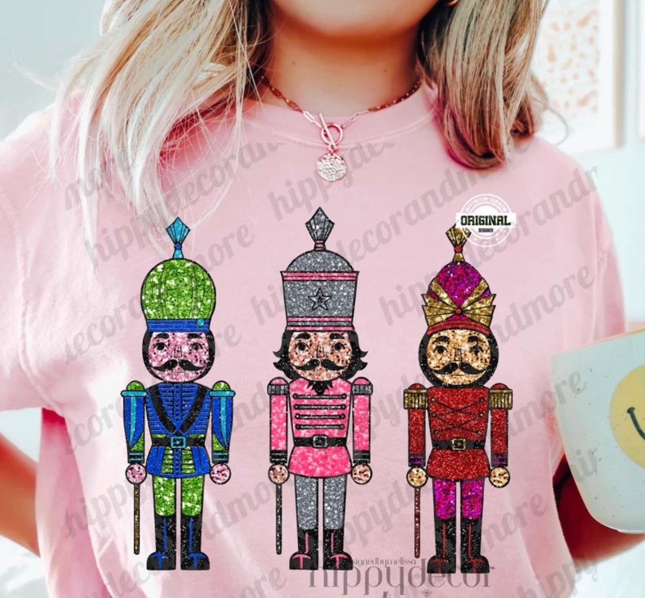 Faux glitter Nutcrackers