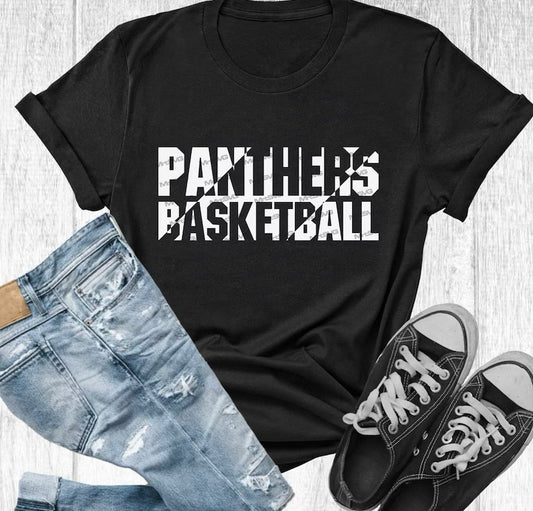 Panthers basketball white/black