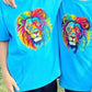Neon lion head