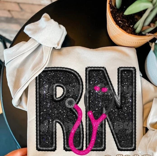 RN faux embroidery
