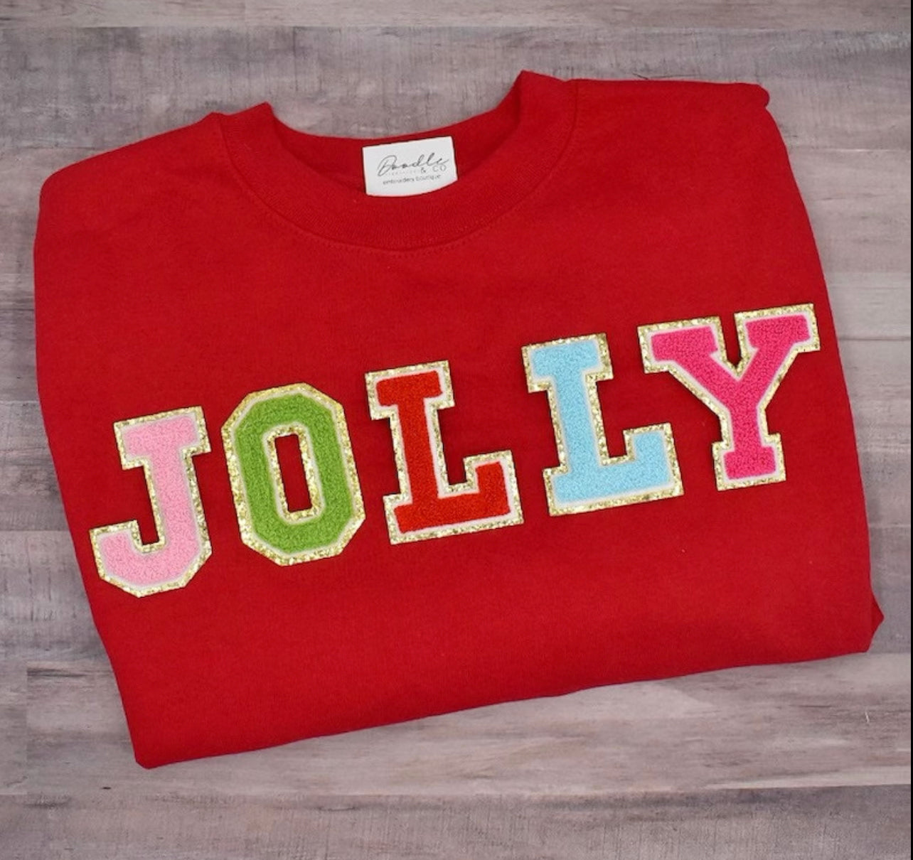 JOLLY chenille patch