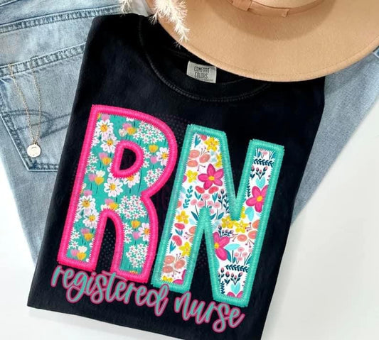 RN spring faux embroidery