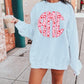 Pink/red leopard monogram