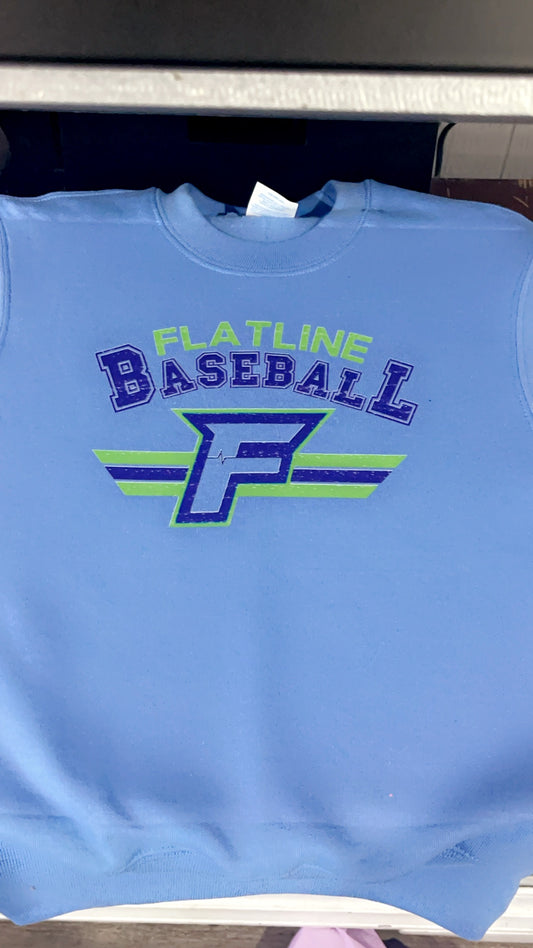 Flatline Baseball — retro style