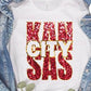 Kansas City faux glitter