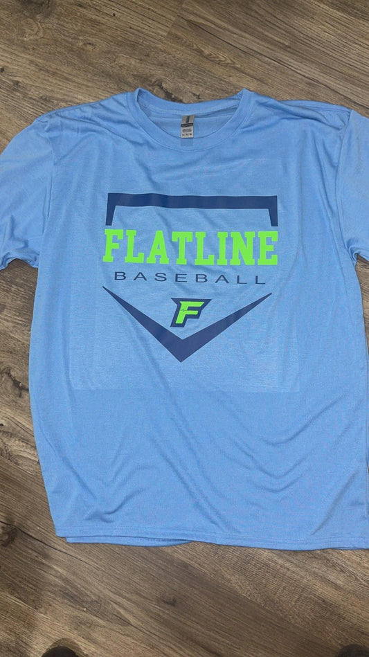 Flatline light blue home plate