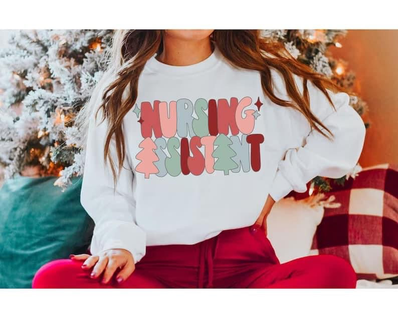 NURSING ASSISTANT Holiday Retro Christmas Font