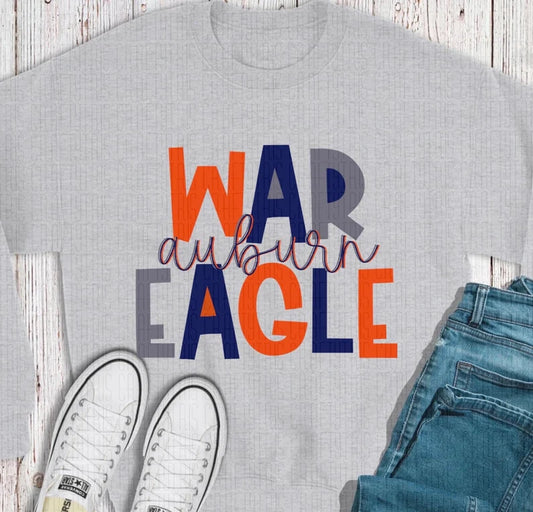 War Eagle block font