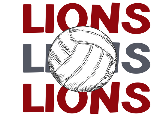 Lions stacked volleyball