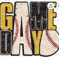 Game Day Black/Gold faux glitter