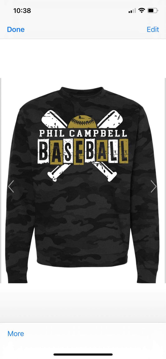 Phil Campbell Baseball— black camo